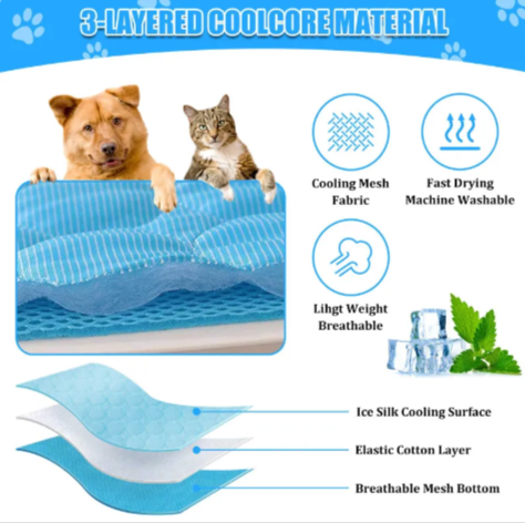 Premium Washable Ice-Silk Cooling Mat