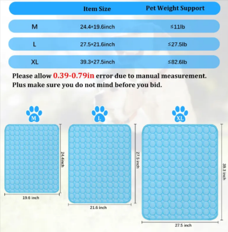 Premium Washable Ice-Silk Cooling Mat